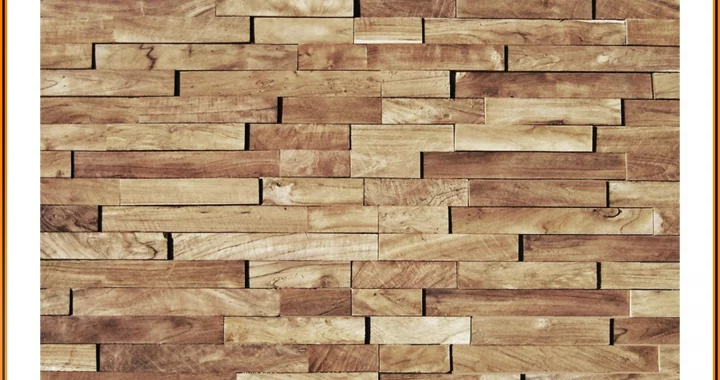 Teakholz Wandpaneel natur Holzverblender Struktur Innenwand