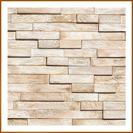 Teakholz Wandverblender Kerinchi HO-012 helle Holzoptik